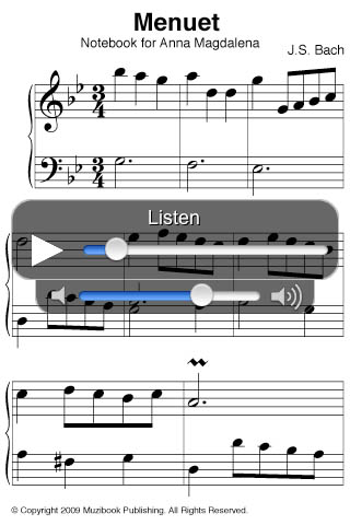 Menuet in G minor Bach