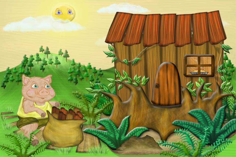 Three Little Pigs - An Interactive Children's Story Book HD Screenshot 4